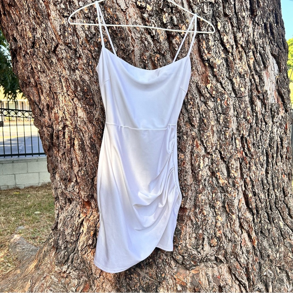 Windsor White Dress with Spaghetti Straps